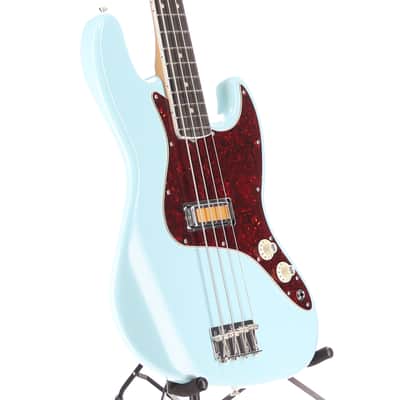 Fender Gold Foil Jazz Bass, Ebony Fingerboard, Sonic Blue, Stage Ready (I12) (85923) image 3