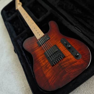 Sadowsky NYC T-Style Guitar - Devin Townsend Replica - 2018 - Dark Cherry Tiger image 8