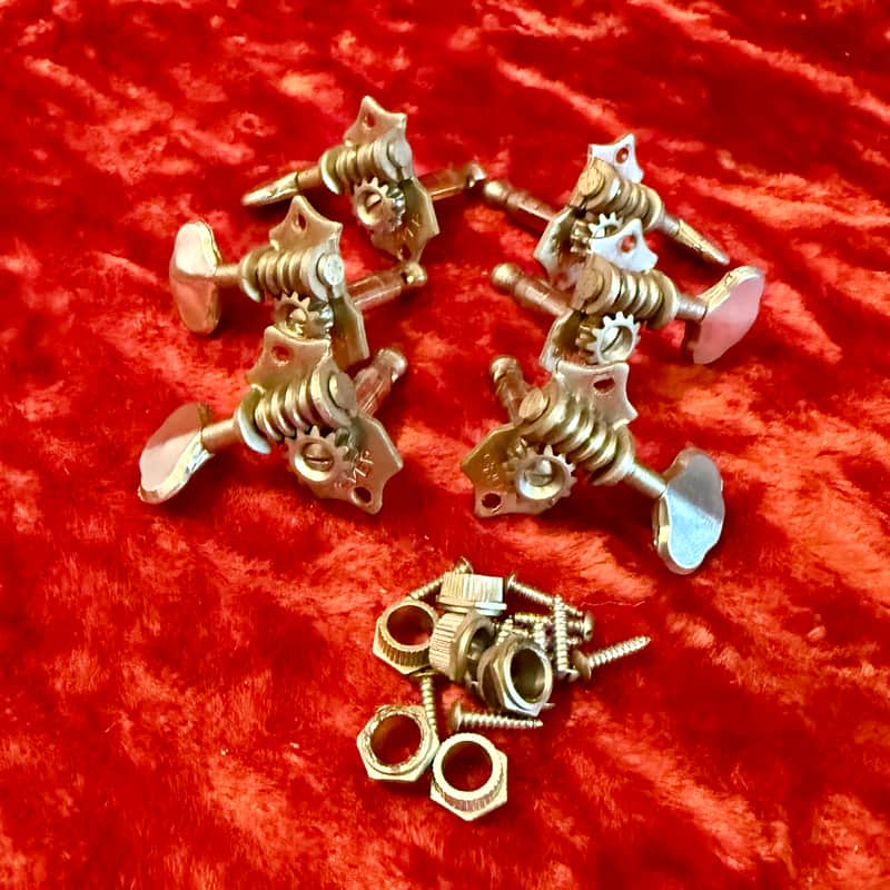 1950 Grover STA-TITE guitar tuners Nickel