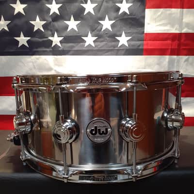 DW Collectors Series 6 1/2X14 stainless steel snare drum USA Collectors Series image 4