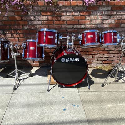 Holy Grail Drum Set! Yamaha Recording Custom 1970s - 1980s - World’s Most Recorded Drums ! Natural Wood Cherry Wood Walnut image 1