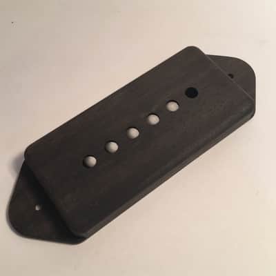 Guilford Genuine Ebony P-90 DOG EAR Pickup Covers -1 Cover- Gibson,Lollar,SD  Natural Wood image 1