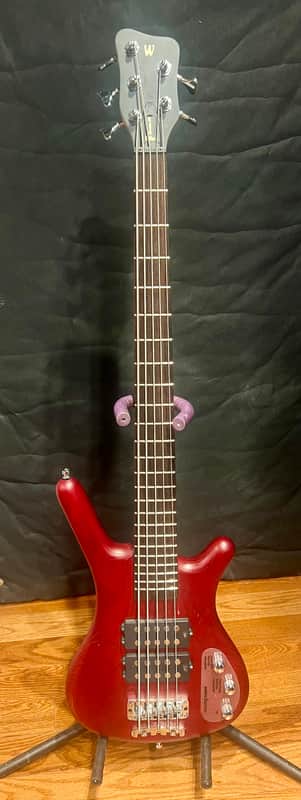 Warwick RockBass Corvette 5 string - Burgundy Red Transparent image 1