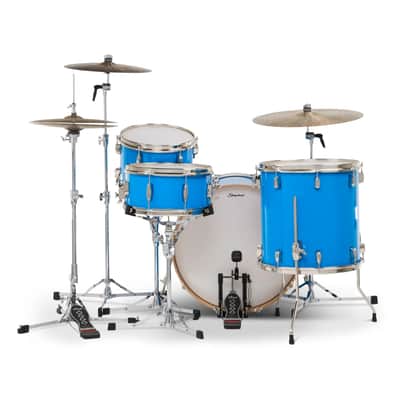 Slingerland Studio King 4pc Drum Set 22/13/16/14 Lunar Blue imagen 3