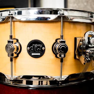 DW Performance Series 5.5x14" Maple Snare Drum 2010 - Present - Natural With Gig Bag image 1