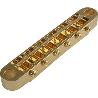 Gotoh Guitar Bridge - GE103B-T, Tune-O-Matic, Studs / Bushings Post, Color: Gold image 2