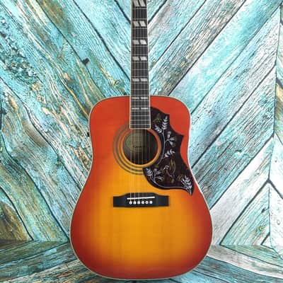 Epiphone Hummingbird Pro Acoustic - Electric Guitar 2015 Heritage Cherry Burst, image 1