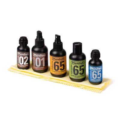 Dunlop System 65 Guitar Maintenance Kit Wax Polish String Clean gift pack