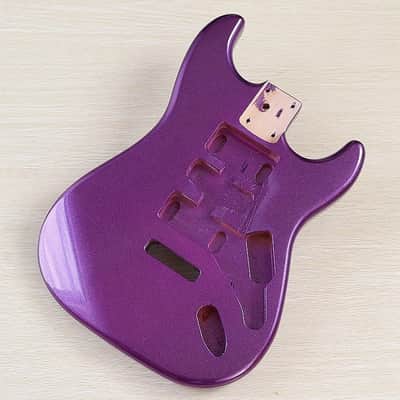 Metallic Purple Strat Style Guitar Solid Body image 5