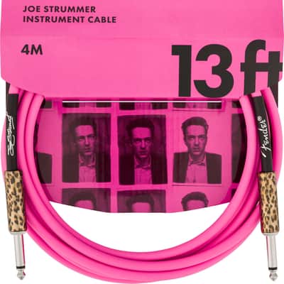 Fender Joe Strummer 13' Instrument Cable - Pink Leopard image 4