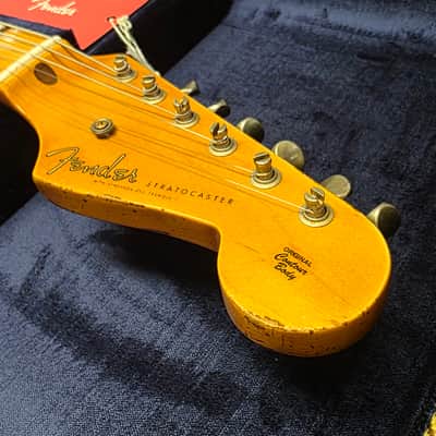 Fender 1955 Stratocaster Custom Shop Heavy Relic BRAND NEW Daphne Blue American Vintage 55-1956 50s 1950's USA 1 of 1 Limited Edition Master Aged Roadworn Ash Guitar image 12