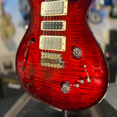 PRS Special Semi-Hollow Electric Guitar, Custom Color - Fire Red Wrap Burst w/ Case, Signature Dlr, FREE PLEK 297 image 3