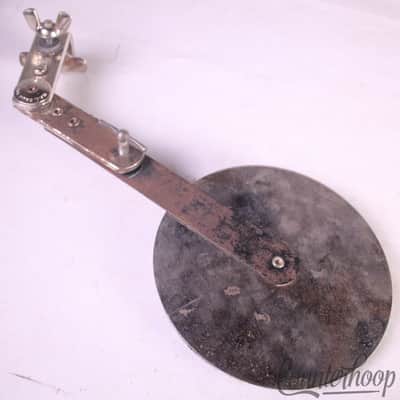 *WFL Drum Co Bass Drum Felt Muffler Clamp-On Hoop-Mount Ludwig Chicago,IL Nickel image 1