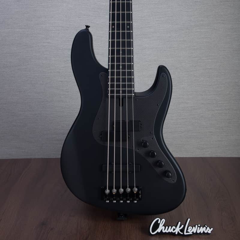 Brubaker USA Performance Series JXB-5 Electric Bass Guitar - Black Satin - #050 image 1
