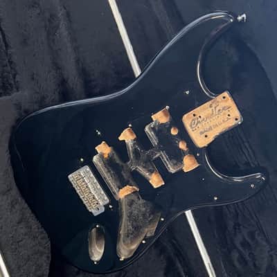 Chandler  Stratocaster Body 1980s - Black image 4