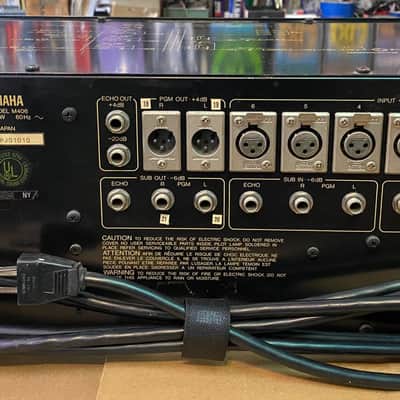Yamaha M406 Professional Series 6-Channel Rackmount Mixer 1980s - Black image 2