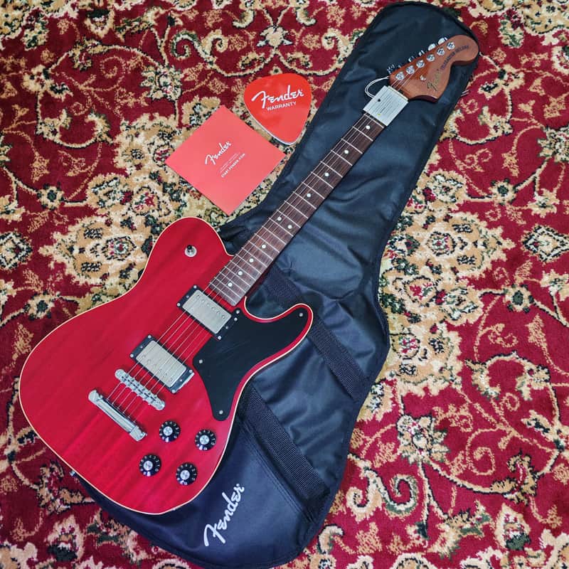 2019 Fender Japan Troublemaker Telecaster Crimson Red, Mahogany Body and Neck, Full set,MIJ JD19 Bild 1