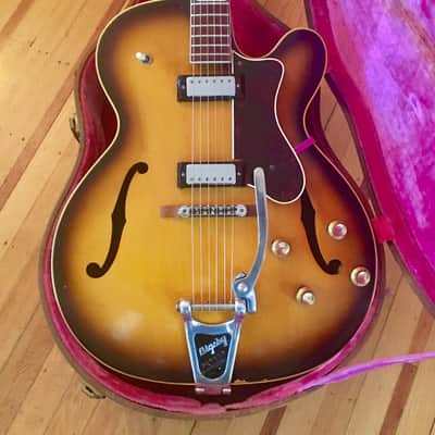 Epiphone Broadway e-252 c 1966 Sunburst original vintage USA Kalamazoo Gibson image 3