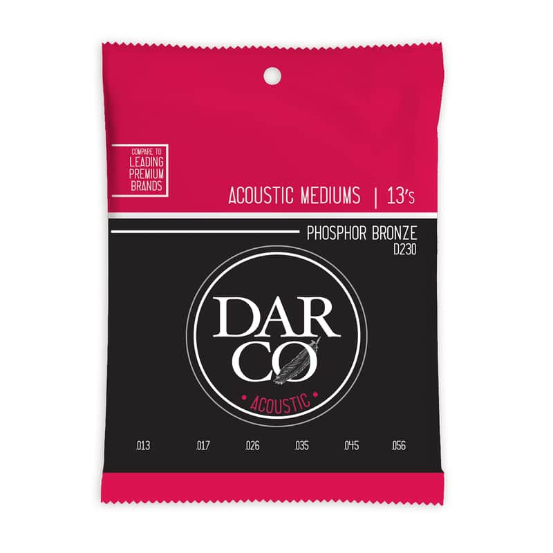 Martin D230 Darco Phosphor Bronze Acoustic Guitar Strings - Medium (.13 - .56) image 1