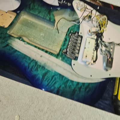 Fender licensed  all parts Custom  build guitar,  maple top, duncan pup image 14