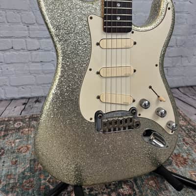 G&L USA Legacy Late 90's - Silver Sparkle (Big Metal-Flake) w/Matching Headstock image 1