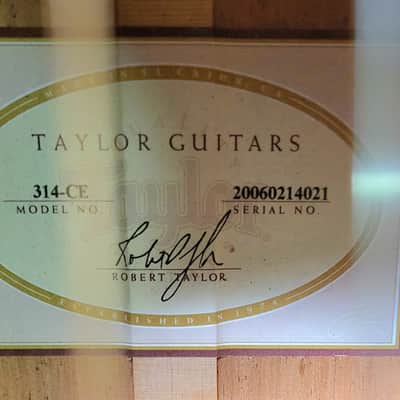 Video Demo 2006 Taylor 314CE Sitka Spruce Top Sapele Back and Sides Ebony Fretboard Expression System 1 Electronics Venetian Cutaway Pro Setup New Strings Taylor Deluxe Hardshell image 5