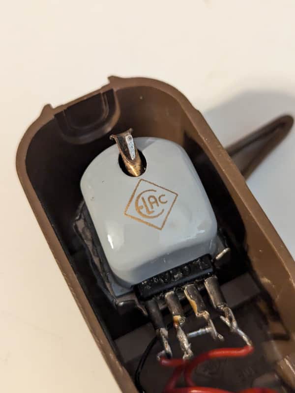 ELAC STS 210 Stereo Cartridge with Brown Headshell image 1