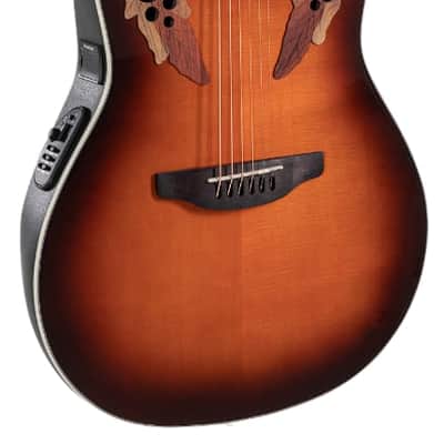 Ovation CE48 Celebrity Series Elite Super Shallow Acoustic-Electric Guitar Sunburst image 2
