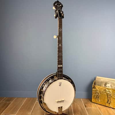 Custom Deering Rustic Wreath 5 String Banjo with Speed Finish Neck image 3