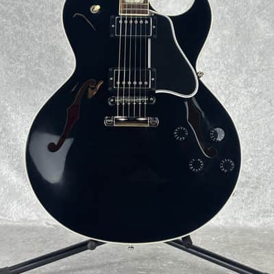 2012 USA Gibson ES-137 Custom Shop electric guitar in gloss black image 4