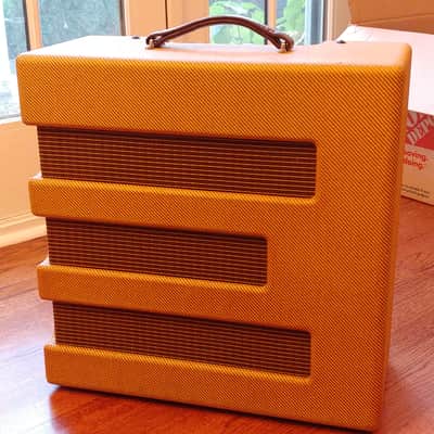 Custom Egnater Modified Fender Excelsior Lacquered Tweed Pine Cab image 1