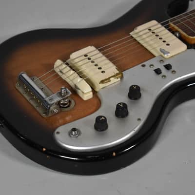 1960s Kent Made In Japan Double Pickup Sunburst Finish Electric