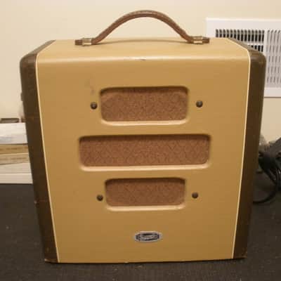 Vintage 1947-8 Supro Supreme Tube Combo Amp - 2 Tone Brown - Valco Made - Very Clean! image 1