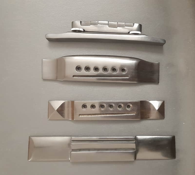 Types of Bridges for Guitar Ebony wood- Acoustic,Pyramid,Classical etc image 1