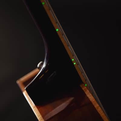 Lindo Ryokou Electro Acoustic Travel Guitar | Japanese Graphic Art | BS3M Piezo/Mic Blend Preamp | 3/4 Size / 24" Scale-Length | Luminlay Side Dots | Five Elements Kanji Abalone Sea Shell and Maple Inlays | Designed in the UK (Nylon Strings) image 4