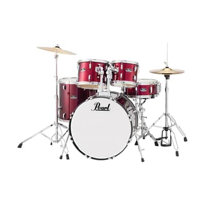 Pearl RS525SCC RoadShow Series 5-Piece Kit W/ Hardware & Cymbals-#31 Jet Black image 2