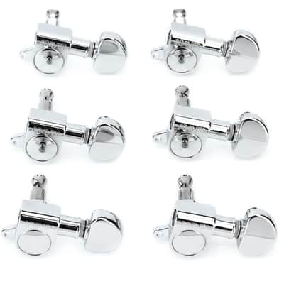 Grover 205C6 Mini Rotomatics Tuning Machines Set - 6-In-line - Chrome image 2