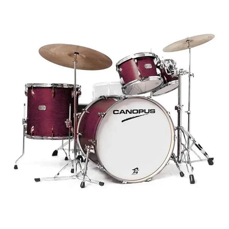 Canopus Yaiba 4pc Groove Drum Set Dark Wine Red Matte Lacquer image 1