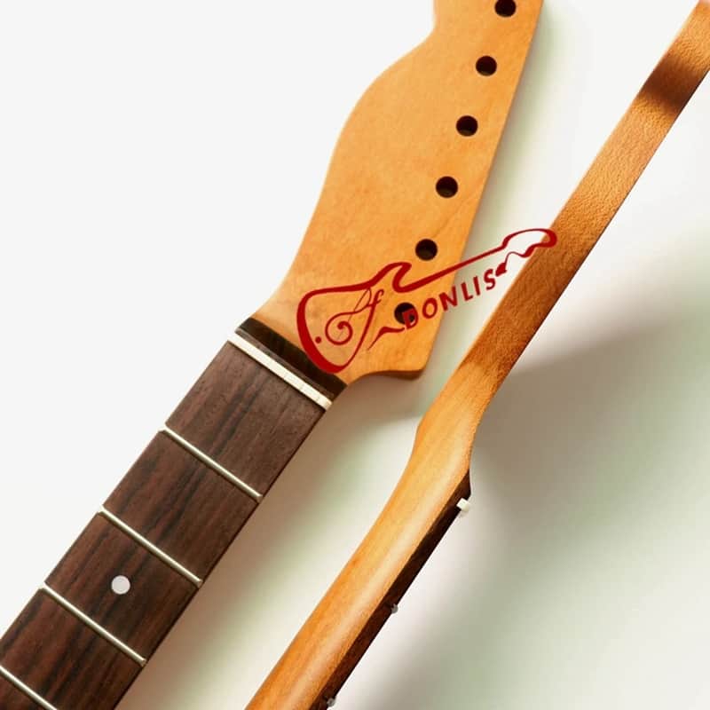 21 fret antik Maple Panggang TL leher gitar dengan fret baja tahan karat untuk Gitar tangan kiri image 1