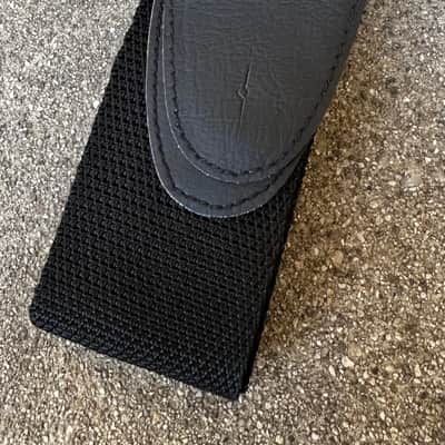 Fender 2" Black Poly Strap with White Logo 2016 - White image 2