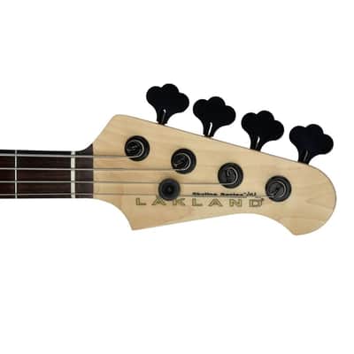 Lakland Skyline 44-OS Offset 4-String Bass w/ Bartolini Pickups - Trans Black image 10