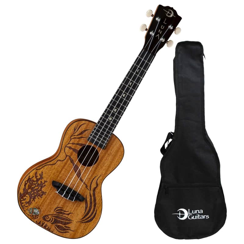Luna Coral Solid Mahogany Concert Ukulele image 1