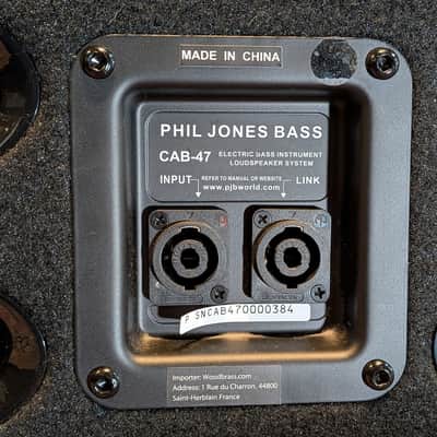Phil Jones Cab 47 300-Watt 4x7" Bass Cabinet 2010s - Black image 6
