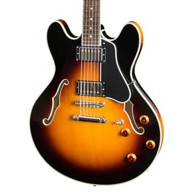 Eastman T386-SB Hollow Body Electric Guitar - Sunburst - Clearance image 1
