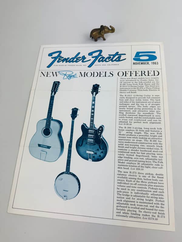 Fender Facts Newsletter – November 1963 (Issue No. 5) image 1