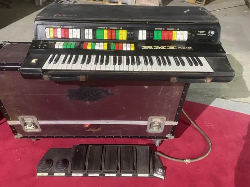 RMI Computer Keyboard owned and used by Rick Wakeman of YES 1970 Black image 1
