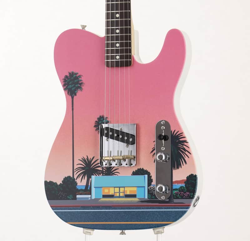 ギター Fender JAPAN ART CANVAS HIROSHI NAGAI 2022 Fender Japan Art Canvas Esquire Hiroshi Nagai No 1, Mint w