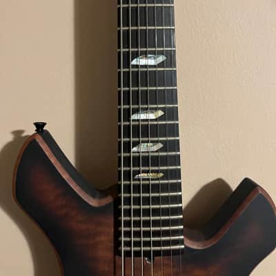 Cipher Guitars Prototype 7 String Tobacco Burst, Dimarzio Evolution, & EMG Pa-2 active boost image 6