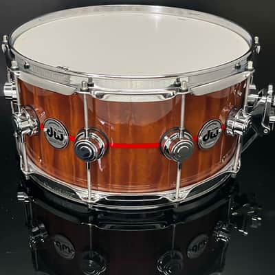 DW Collectors Series 6.5x14 Snare - Custom Exotic/Graphics Finish image 10