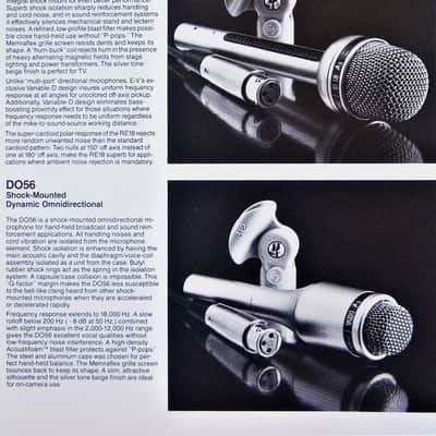 Vintage 1980's Electro-Voice RE18 Supercardioid Dynamic Microphone Low Z w accessories RE10 RE11 RE15 RE16 # 3 image 2